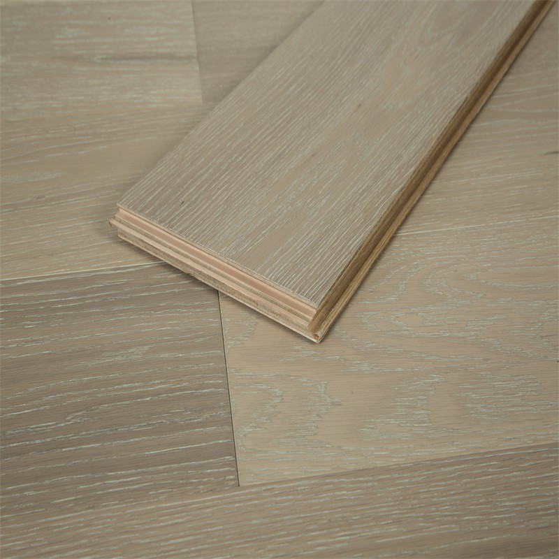 Buy 15mm Thickness White Oak Parquet Multi-layer Engineered Hardwood ...