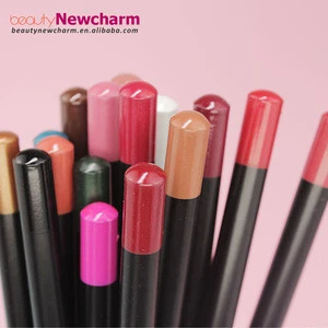 16 Colors Lipliner Pencil  NO LOGO Customize your Logo NO MOQ Smooth Color Locked Well For Lip Shape Makeup DIY Cosmetics