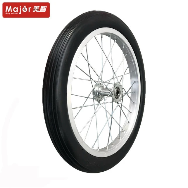 16X400-8 China factory beach foldable wagon Tyre Trolley Cart Wheelbarrow PU Foam Balance Bikes Wheel