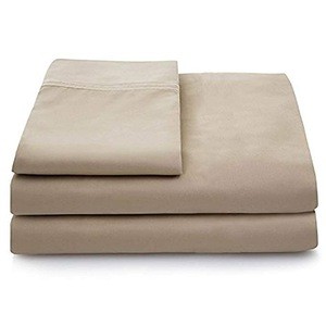 18 Inches Deep Pocket Silky Smooth Luxury Sateen Weave Tan Color 100% Bamboo Sheets