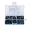 180Pcs/set M2 M2.5 M3*L+6mm M-F Black Spacing Screw Plastic For PCB Motherboard Fixed Nylon Standoff Spacer Assorted Kit