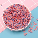1KG/Bag 5mm Classic Style Polymer Clay America Flag Slices Home Decoration DIY Craft Accessories