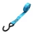 Import 1&quot; 25mm wholesale cargo lashing ratchet tie down strap with wide rubber handle and coated S hooks 1500lbs 10ft from China