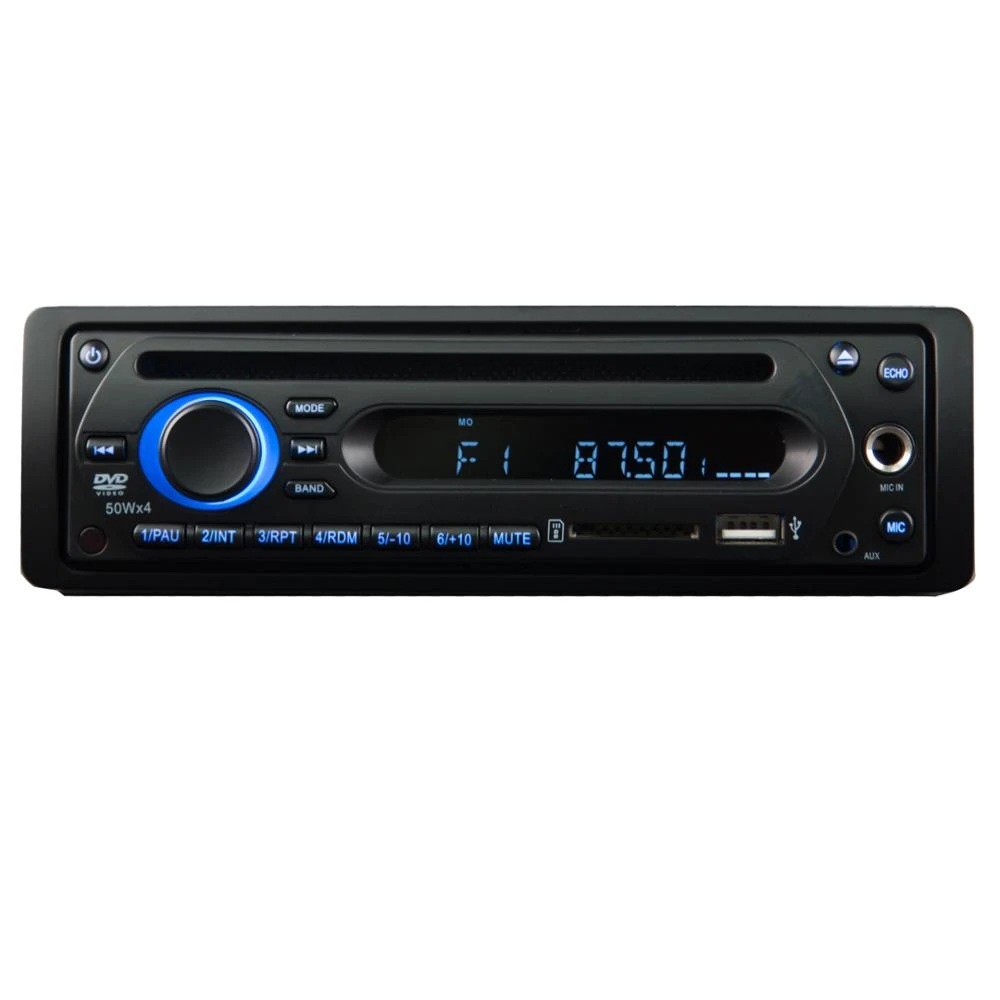 2 mic input One din bus dvd player mp5 power amplifier USB SD AM 24v car FM radio