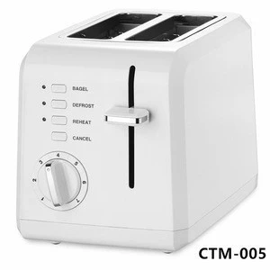 2 Slice Grill Electric Plastic Commerical Bread Toaster,Defrost,Reheat and Cancel Function Toaster With Extra Wide Slot