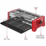 2000W Family Kitchen Electric Grills Electric Griddles Family Electric Griddle Plate Case Fish Hot Power coated Surface