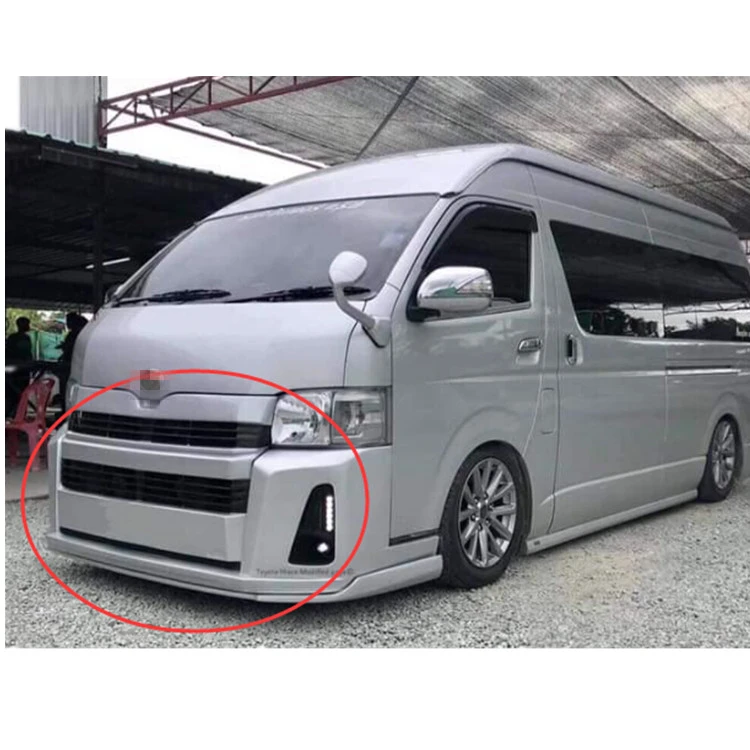 2014 upgradehiace bus bumper grille wide body hiace appearance upgrade kit