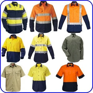2017 100% cotton safety Reflective flame resistant workwear