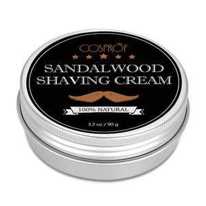 2018 Hot 100% Natural Men Sandalwood Shaving Cream For Beard Grooming Care