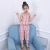 Import 2018 newest fashion suit sweet girls summer children striped cotton linen two-piece childrens clothing sets from China