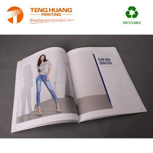 2019 Color Printing Promotion Clothes Catalogue Watch Catalog Printing Cheap Brochure Booklet Printing Manufacturer