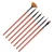 Import 2020 Basic 7 pieces Set wood Handle Nail Art Brush Kit Fan Brush Manicure tools for Dotting Drawing design Sculpting from China