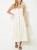 Import 2020 hot sale customde low MOQ summer simple plain  cotton linen halter women  dresses with buttons from China