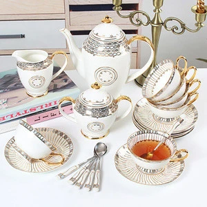 2020 New Arrival hot selling ceramic coffee tea sets mug cup set coffee cup for home and hotel usage