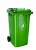 Import 2020 New Design Eco-friendly Large HDPE 2-wheels Dustbin  120L Waste Bin Outdoor Plastic Dustbin from China