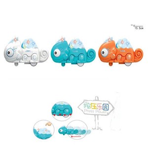 2020 New Shape Hot sales Cartoon lizard Toy Car Mini Animals Pressing Car Toys for kids