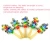 Import 2020 New trend rainbow colorful wooden baby rattle toys for promotional from China