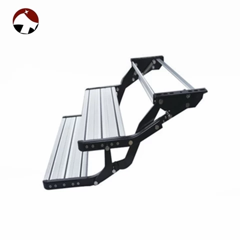 2020 TONGFA 500MM double Strong bearing capacity, rugged and easy to install Aluminium alloy rv folding steps for car