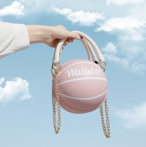 2020 Trendy ladies basket ball purse and handbags women pink basketball shaped bags