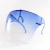 Import 2021 children stylish clear ombre color plastic anti fog baby kids face shield with eye glass frame from China