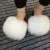 Import 2021 fur shoes  summer lovely Plush fox slippers 100% real fur  Plush luxury fashion beach sandals womens fur slippers from China