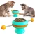 Import 2021 Hot GYRO Shaped Cat Turntable Toy Funny Cat Stick Rotating Windmill Tease Cat Toy from China