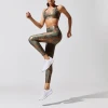 2021 Prevailing Foil Printed Active Wear Suit Women Slimming Snake Print Squat Proof Exercise Yoga Set