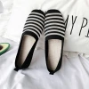 2021 Spring Autumn Women Flat Casual Soft Bottom Knit Breathable Womens Open Flat Shoes