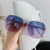 Import 2024 Latest Design Shades Sunglasses Female Fashion Retro Sun Glasses Luxury Square Metal Trendy Sunglasses For Women from China