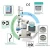 Import 20L Vacuum Rotary Evaporator Use with 30L -30C Recirculating Chiller and SHZ Vacuum Pump from China