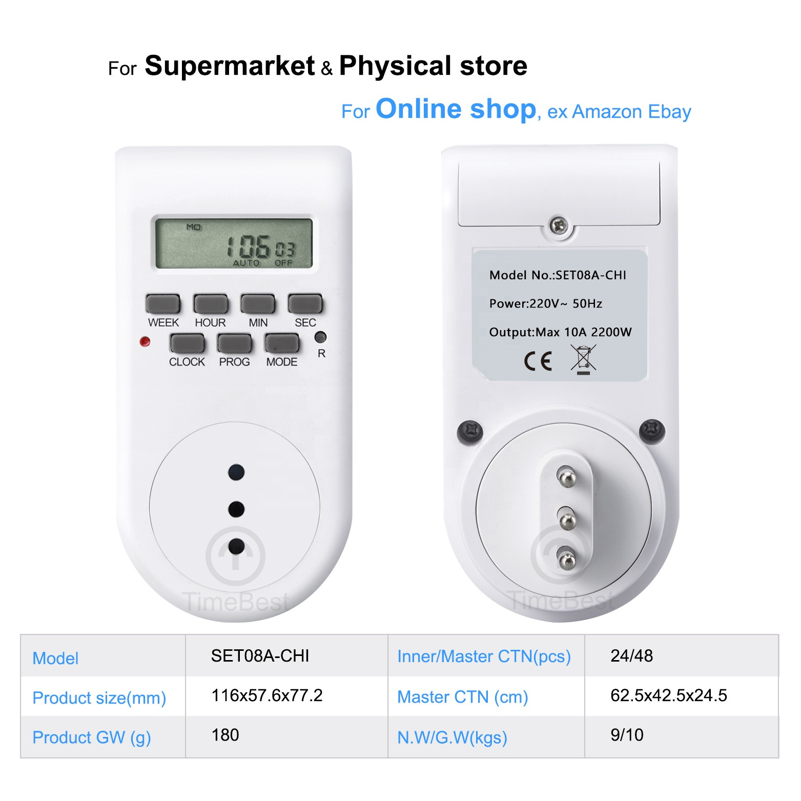 Buy 220v Programmable Digital Automatic Timer Switch Output Of 12 Volt ...