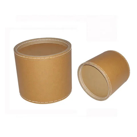 25KG brown paper fibre drums sewn manually with thread for packaging