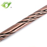 25mm Twisted hinge shower curtain pole