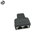 2pcs 1 to 2 Dual Female Port 3Way  LAN Network Cable Connections RJ45 Connector Splitter Adapter