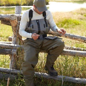3-ply Durable Waterproof Breathable Lightweight Chest Wader Hunting Fishing with Neoprene Stockingfoot