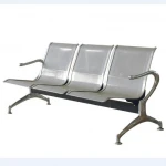3 seats waiting chair metal airport link chairs