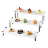 3 tier sushi holder Transparent Acrylic Cupcake Stand set for parties buffet food display stand