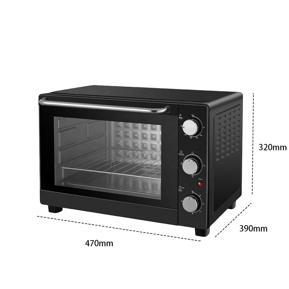 30L 1500W Double Glass Household Electrical Oven Toaster CE/LFGB/REACH/ROHS
