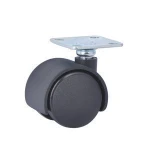 30mm Furniture Casters Wheels 15Kg PA Nylon Wheels Castors Plate Swivel Office Casters Wheels for furniture office chair casters