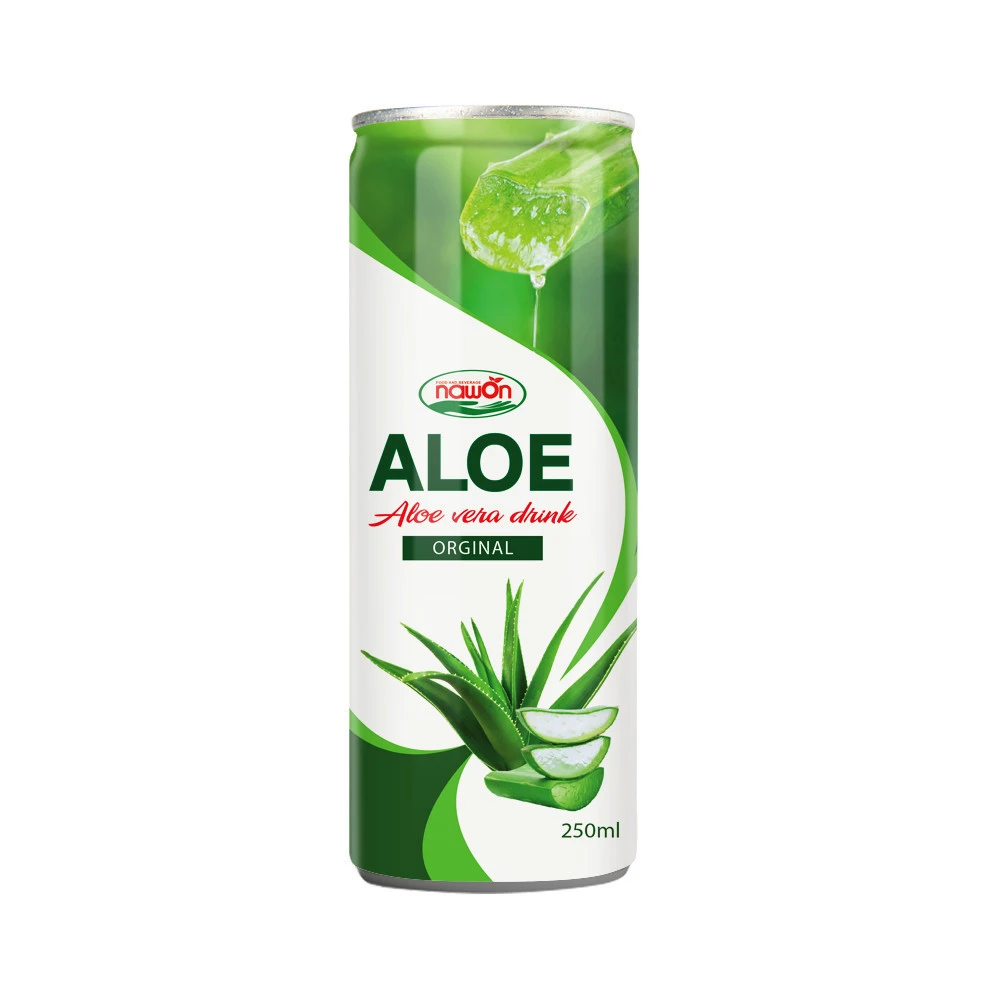330ml NAWON Canned grape juice flavour Aloe Vera White Grape Drink Preventing stomach ulcers Suppliers Vietnam