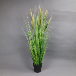 34&#x27;&#x27; artificial wheat plastic barley bonsai