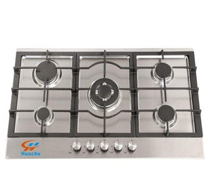 36 inch Steel frame gas cooktop 5 burner gas hob with safety device