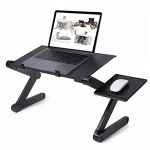 360 Degree Adjustable Portable Home Office Notebook PC Laptop Computer Desk Folding Table Stand with Mouse Pad