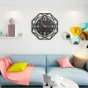3d  octangonal hanging  wall clock for homedecoration wall clocks for bedroom