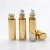 Import 3ml5ml10ml15ml golden glass roll-on essential oil perfume bottle with metal glass roller from China