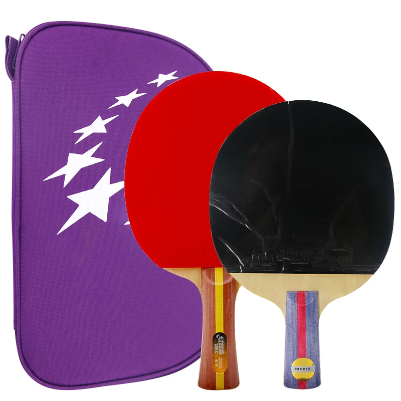 4 Paddle 8 Balls Table Tennis Racket Set Retractable 4 Pack Set For 4 Set Net Racquets Custom Ping-pong Bat Kits With Carry Bag