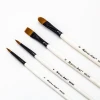 4 Pieces Nylon Hair Artist Acrylic Paint Brushes for Acrylic Painting Oil Watercolor Face Nail Body Art Craft
