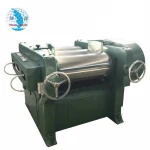 400-500 kg/hour Plastic production Three roller Grinding mill machine