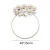 Import 48mm Bulk Pearl Gold Plated Napkin Rings for Wedding Decoration from China