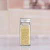 4oz Square Glass Spice Storage Container Seasoning Bottles Spice Glass Jar with Shaker